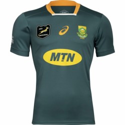 Camisola Sul-Africana Rugby Equipamento Primeiro 2021 Manga Curta